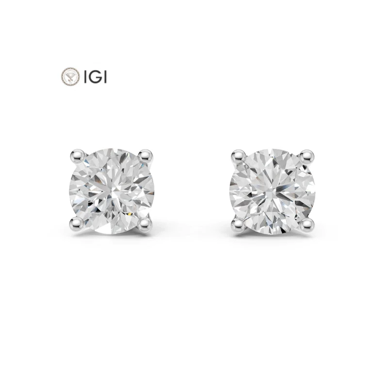 Aether Lab-Grown Diamond Solitaire Earrings