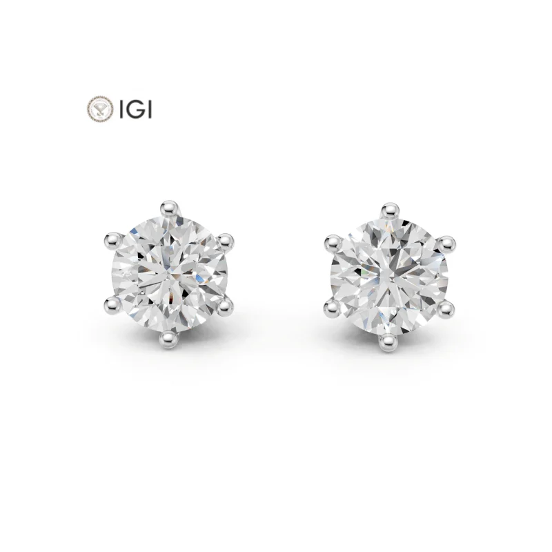 Aurora Lab-Grown Diamond Solitaire Earrings
