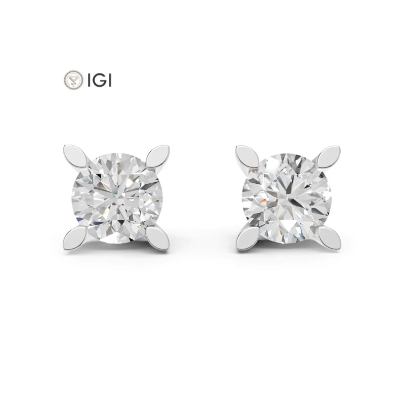 Luna Lab-Grown Diamond Solitaire Earrings