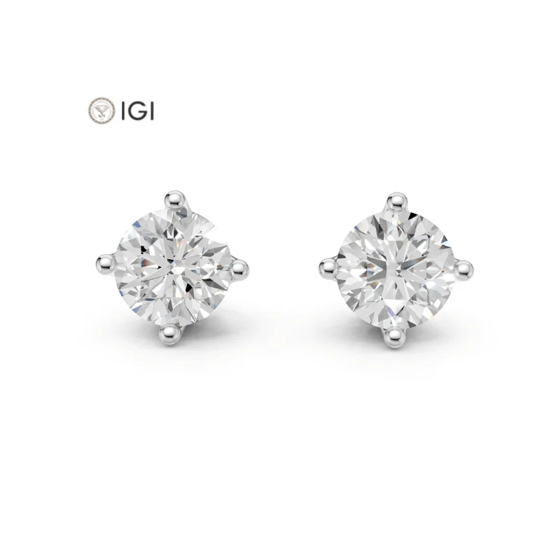 Phoebe Lab-Grown Diamond Solitaire Earrings