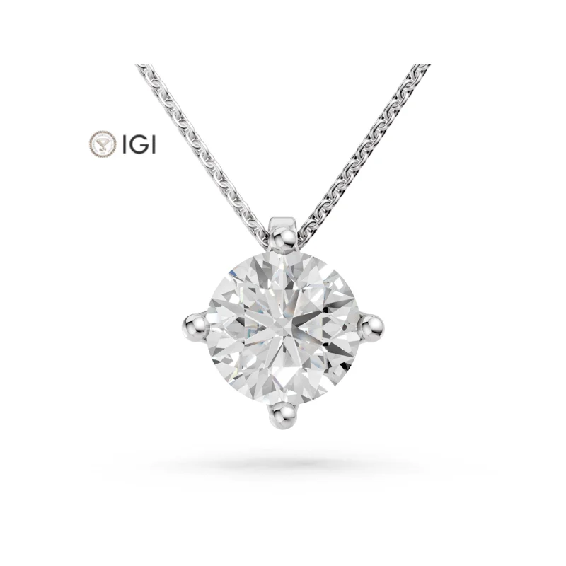 Phoebe Lab-Grown Diamond Solitaire Necklace