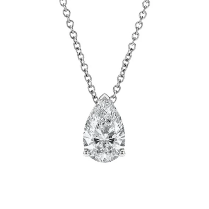 Pure Pear-Cut Lab-Grown Diamond Necklace