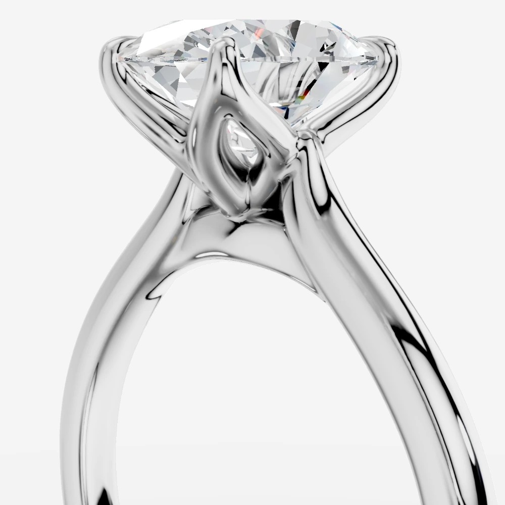 Amoria Oval-Cut Lab-Grown Diamond Solitaire Ring second view
