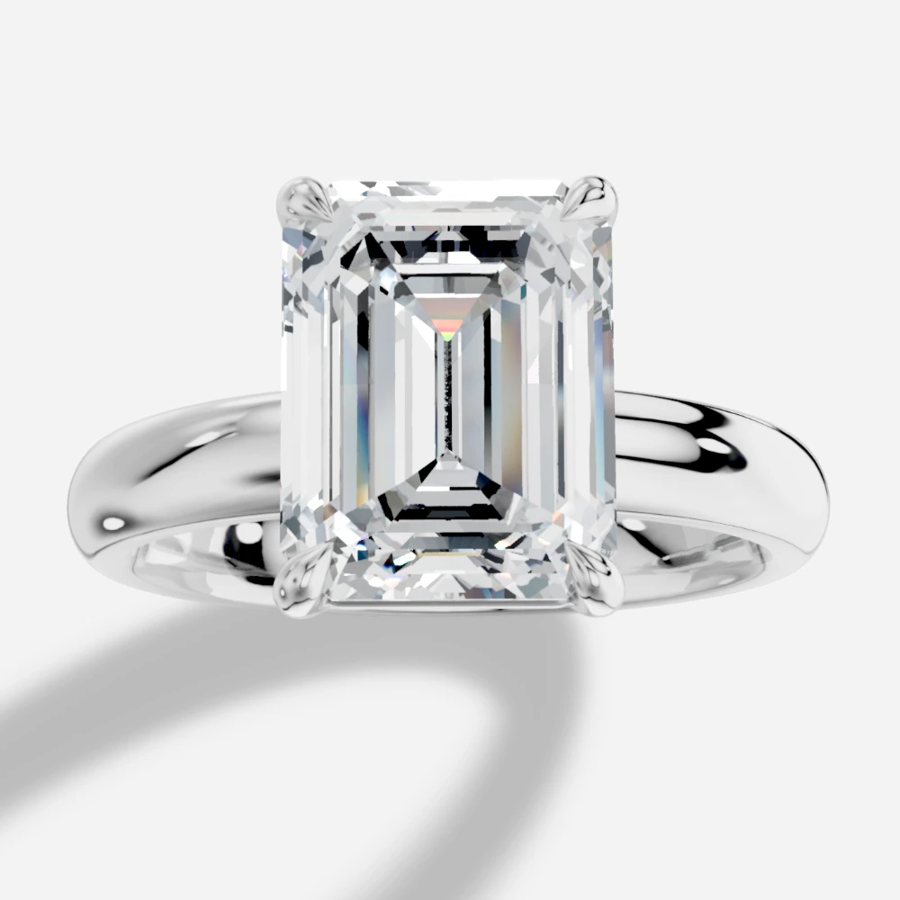 Aveline Emerald-Cut Lab-Grown Diamond Ring